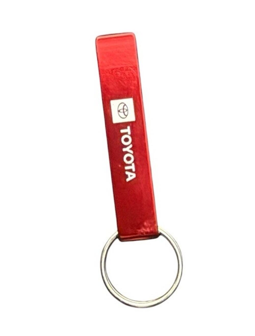 Red Toyota Car Vehicle Brand Company Liquor Drink Bottle Cap Opener Keychain